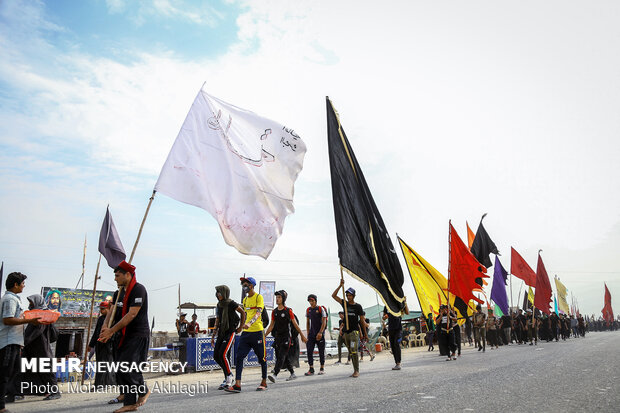 "مشايه" مسيرة الاربعين الحسيني في المدن الجنوبية للعراق