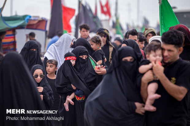 "مشايه" مسيرة الاربعين الحسيني في المدن الجنوبية للعراق