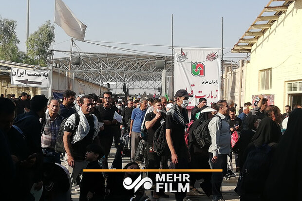 آخرین وضعیت تردد زائران اربعین حسینی در مرز مهران