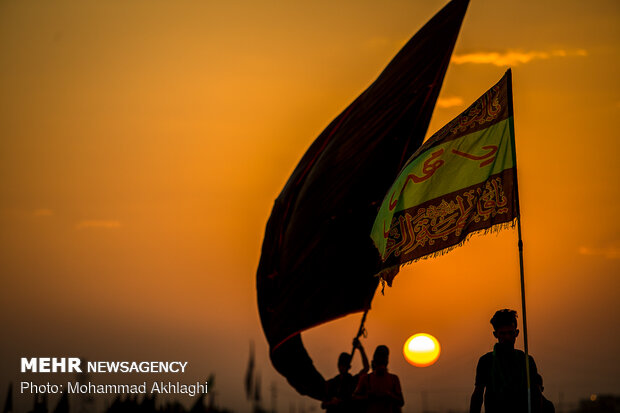 Arba’een pilgrims in Al-Khidhir, Muthanna Governorate, southern Iraq