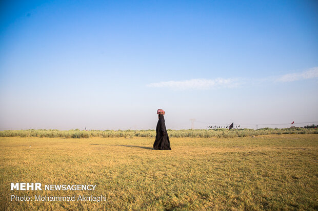 Arba’een pilgrims in Al-Khidhir, Muthanna Governorate, southern Iraq