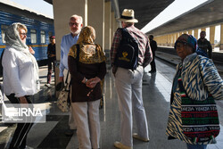 Golden Eagle passengers on tour across Iran