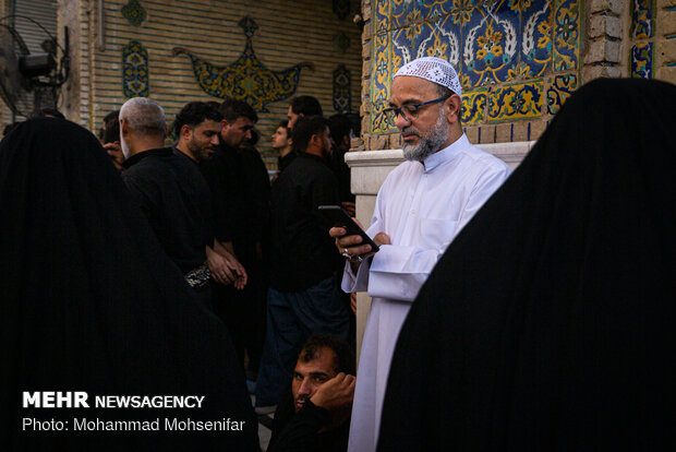 Arbaeen pilgrims in Imam Ali Shrine