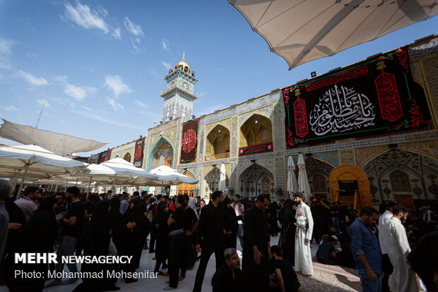 Arbaeen pilgrims in Imam Ali Shrine