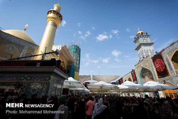 Arbaeen pilgrims in Imam Ali Shrine