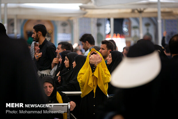 Arbaeen pilgrims in Imam Ali Shrine