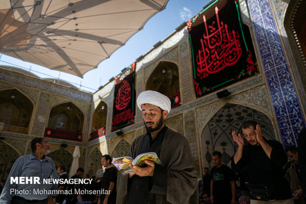 Arbaeen pilgrims in Imam Ali Shrine