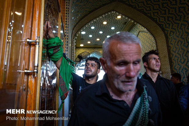 Arbaeen pilgrims in Imam Ali Shrine