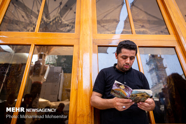 Arbaeen pilgrims in Imam Ali Shrine