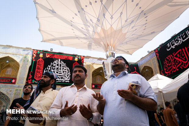 Arbaeen pilgrims in Imam Ali Shrine