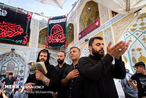 Arbaeen pilgrims in Imam Ali Shrine