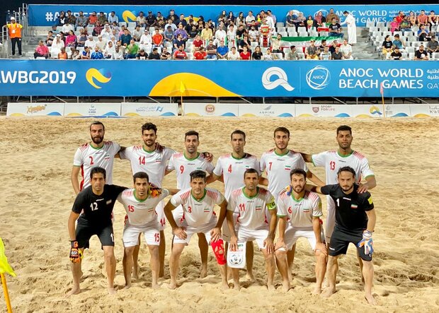 Iran beach soccer team win bronze at World Beach Games