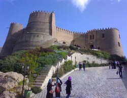 People tour Falak-ol-Aflak fortress, which dominates Khorramabad, the capital of Iran’s Lorestan province.