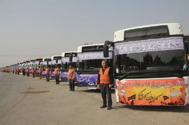 ناجا ۱۶۰ دستگاه اتوبوس را برای جابه جایی زائران در عراق ارسال کرد