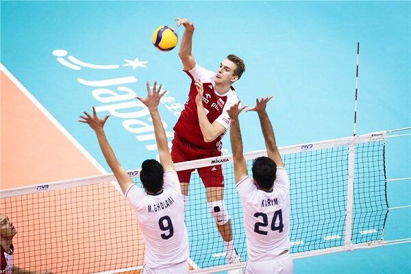 Iran volleyball loses to Poland 0-3 in 2021 VNL on Tuesday