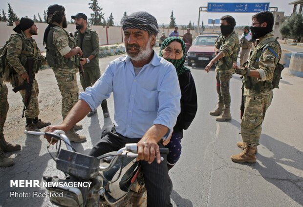 استقبال کردها از ارتش سوریه‎