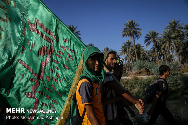 Arbaeen pilgrims in Babil Governorate, Iraq