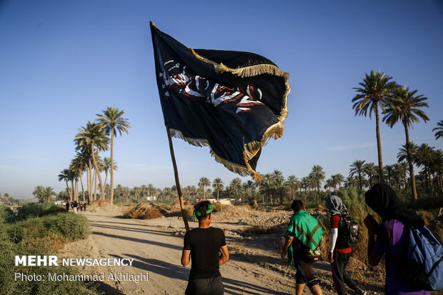 Arbaeen pilgrims in Babil Governorate, Iraq