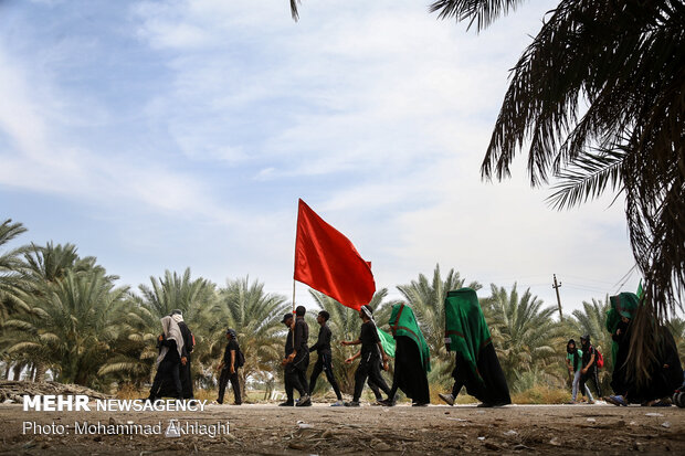 Arbaeen pilgrims in Babil Governorate, Iraq