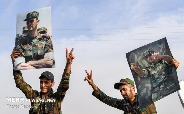 دخول الجيش السوري الى مدينة منبج / صور