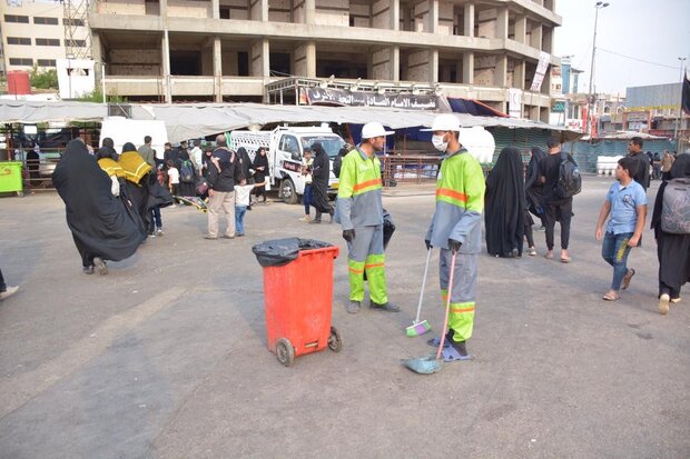 جمع آوری روزانه ١٠٠ تن زباله در نجف