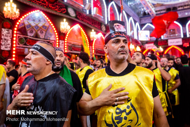 Pilgrims in Karbala on eve of Arbaeen