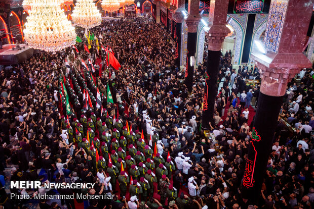 Pilgrims in Karbala on eve of Arbaeen