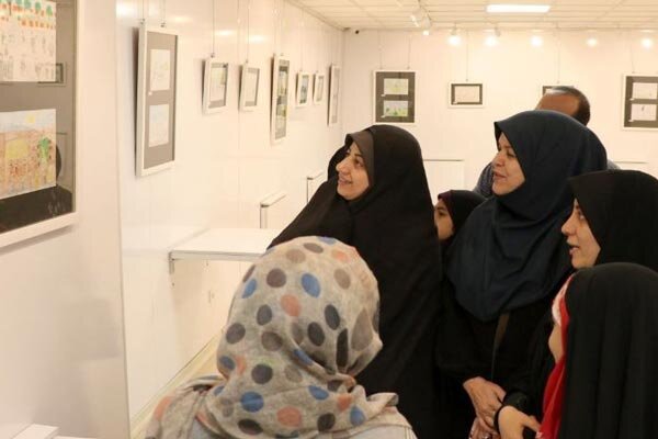 نمایشگاه نقاشی کودکان در قزوین بر پا شد