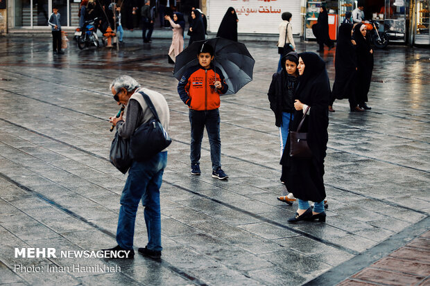 First autumn rain in Hamedan