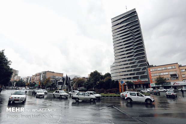 First autumn rain in Hamedan