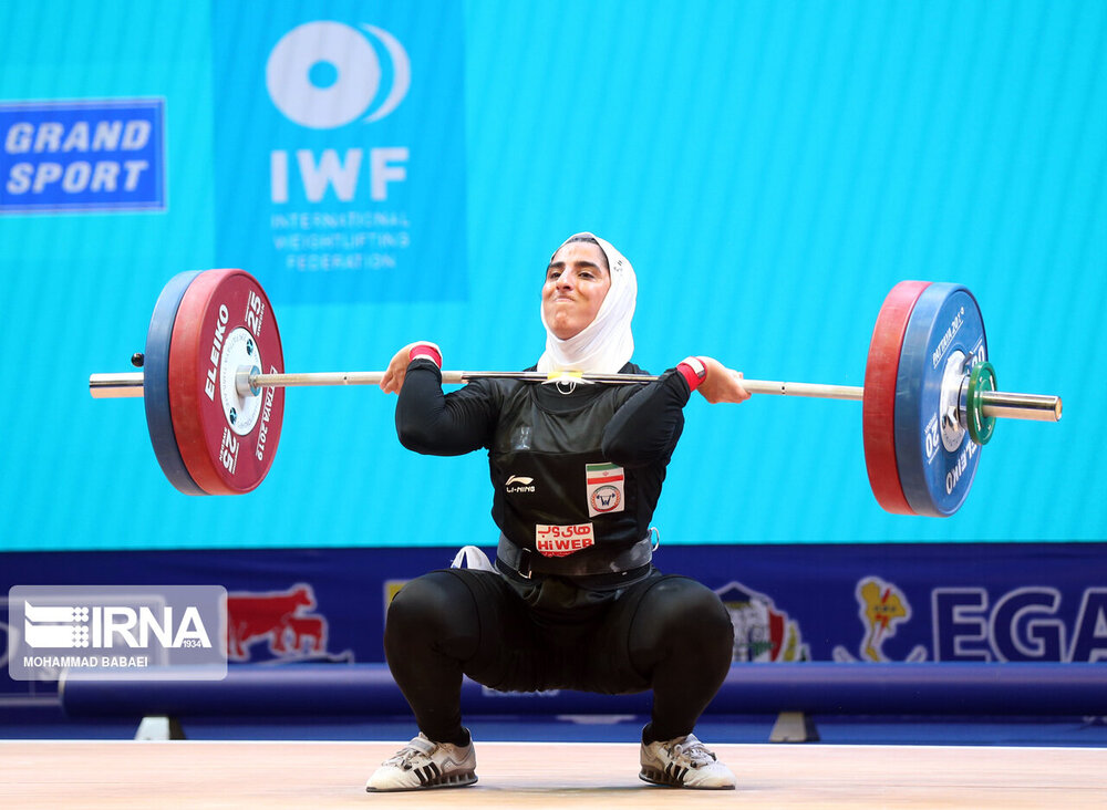 A woman doing a clean