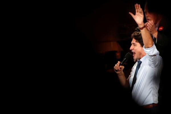 حزب لیبرال کانادا به رهبری «ترودو» مأمور تشکیل دولت جدید می شود