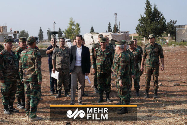 بشار اسد کا ادلب میں حضور اور فوجی کمانڈروں سے ملاقات