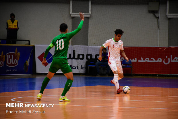 دیدار تیم های ملی فوتسال ایران و ترکمنستان