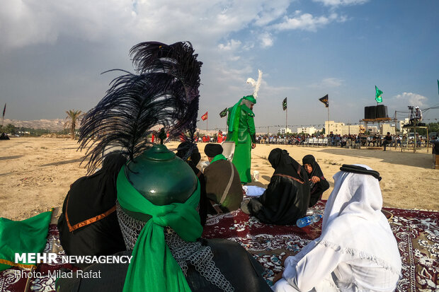 سومین سوگواره تعزیه کشوری در شهرستان جم