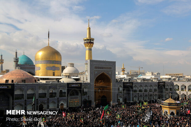 عزاداری روز شهادت امام رضا (ع) در حرم مطهر رضوی