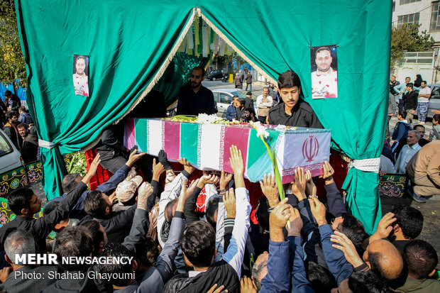مدافع حرم شہید حامد سلطانی کی تشییع جنازہ