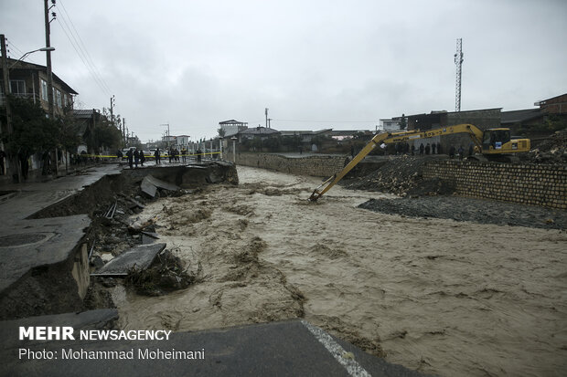 Flood hits Golestan province