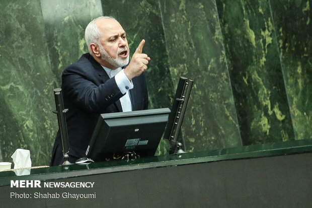 FM Zarif in parliament