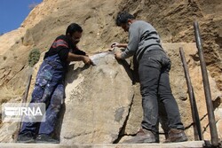 Vandalized prehistorical bas-relief restored in western Iran