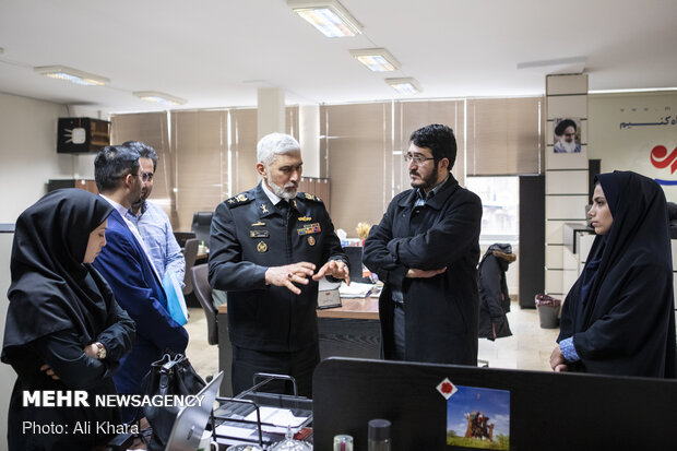 Rear Admiral Rastegari takes a tour of MNA HQ