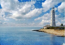 A view of the Egersheld Lighthouse in Vladivostok in Russia’s Far East