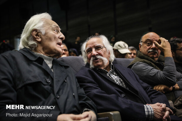 حسین ترابی و منوچهر انور در آیین افتتاحیه سیزدهمین جشنواره بین‌المللی سینماحقیقت