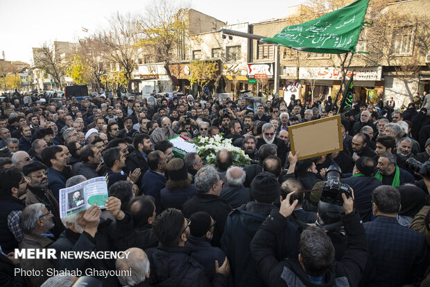 مرحوم سید قاسم موسوی قہار کی تشییع جنازہ