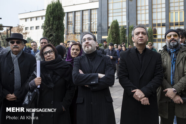 Funeral procession of Iranian composer Touraj Shabankhani  