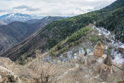 The remote Saphara monastery near Akhaltsikhe, Georgia.
