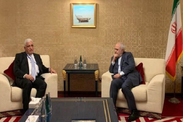 Zarif meets Hashd al-Shaabi's Fayyadh in Baghdad