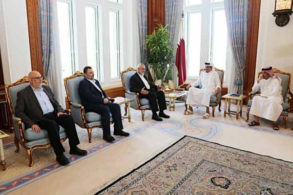 آنچه در دیدار هیات حماس به ریاست هنیه با امیر قطر گذشت