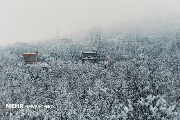 Magnificent wintry view of Silvar village in Hamedan