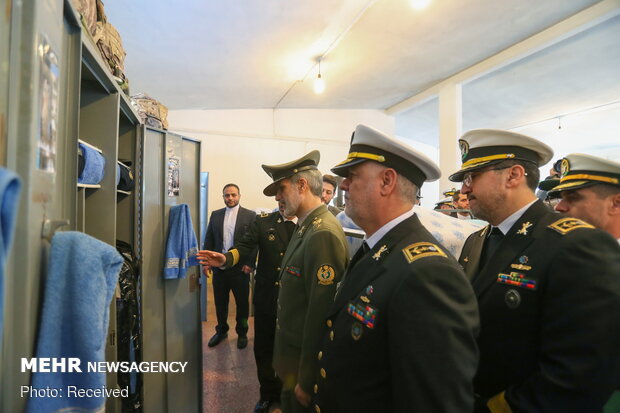 Defense minister’s visit to naval university in northern Iran